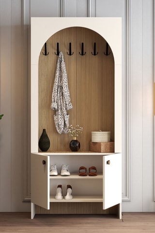 Meuble d’entrée - 2 portes - 200,6 x 90 x 37 cm