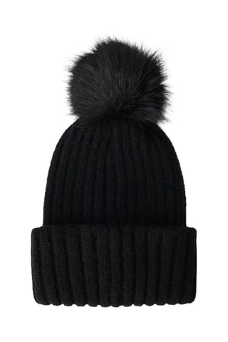Bonnet à pompon - Noir