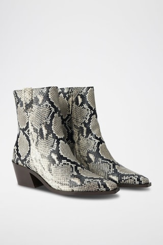 Bottines - Beige et noir