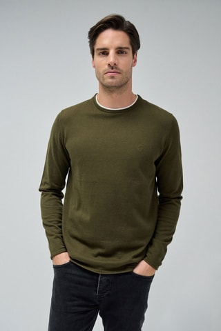 Pull regular - Vert kaki
