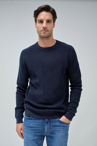 Pull regular - Bleu marine