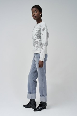 Pull regular - Gris clair