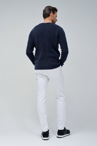 Pull regular - Bleu marine