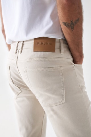 Pantalon slim - Ecru