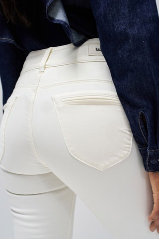 Pantalon taille haute - Blanc