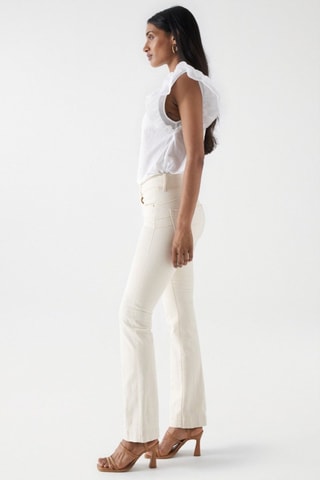 Jean push in - Blanc