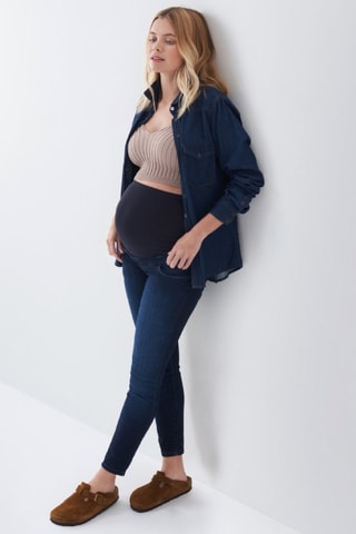Jean skinny de maternité - Bleu marine