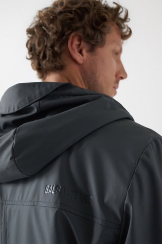 Imperméable regular à capuche - Gris