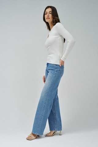 Top slim - Blanc cassé