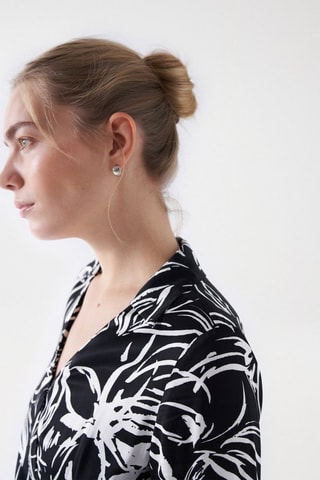 Robe portefeuille regular - Noir