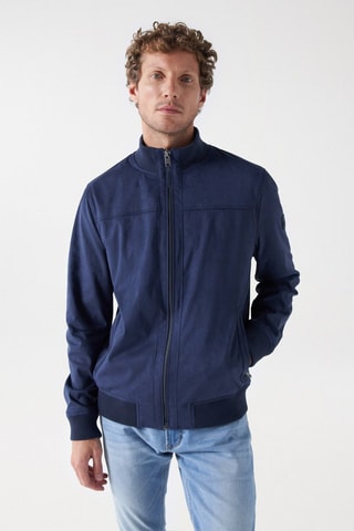 Blouson regular - Bleu