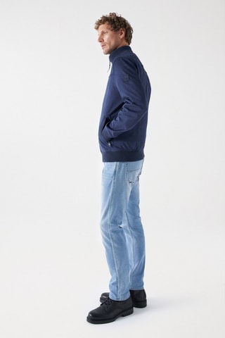 Blouson regular - Bleu