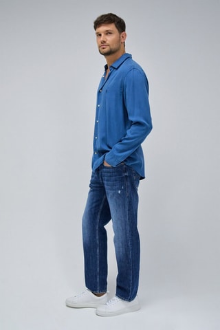 Chemise regular - Bleu