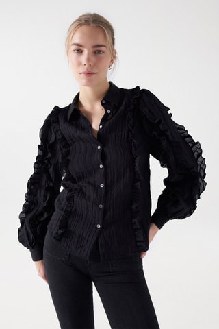 Chemise regular - Noir