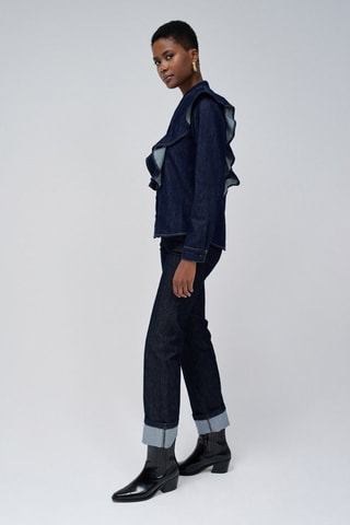Chemisier en jean - Bleu foncé