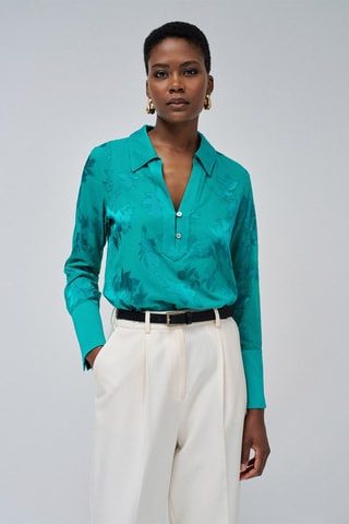 Chemise regular - Turquoise