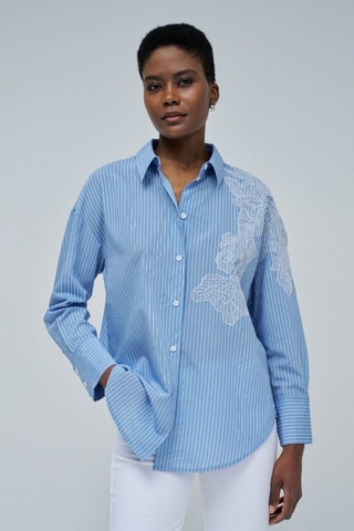 Chemisier regular - Bleu clair