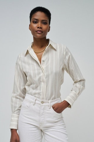 Chemise regular - Beige