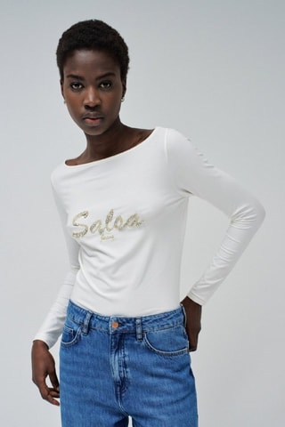 T-shirt slim - Blanc