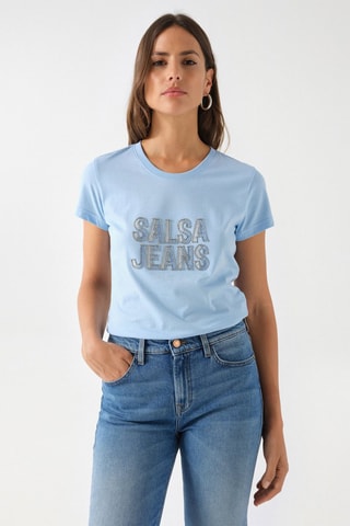 T-shirt slim - Bleu