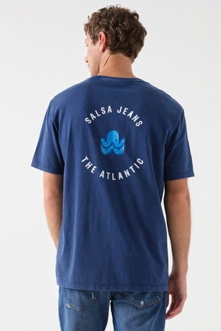 T-shirt regular - Bleu