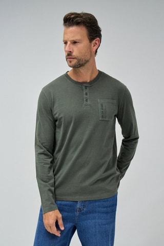 T-shirt slim - Vert kaki