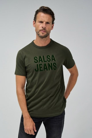 T-shirt slim - Vert kaki