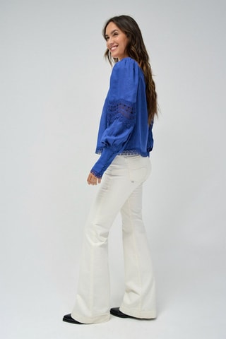 Blouse regular - Bleu