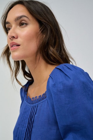 Blouse regular - Bleu