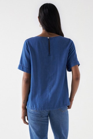 Blouse regular - Bleu