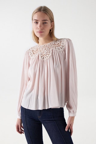 Blouse regular - Rose clair