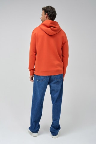 Sweat regular à capuche - Orange