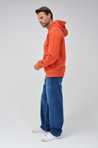 Sweat regular à capuche - Orange