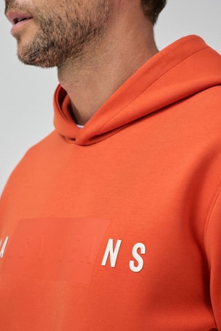 Sweat regular à capuche - Orange