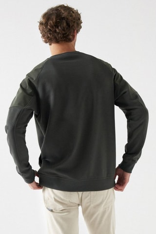 Sweat regular - Vert foncé