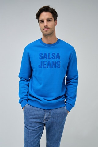 Sweat regular - Bleu