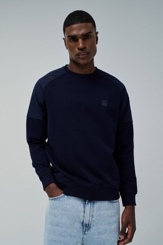 Sweat regular - Bleu foncé