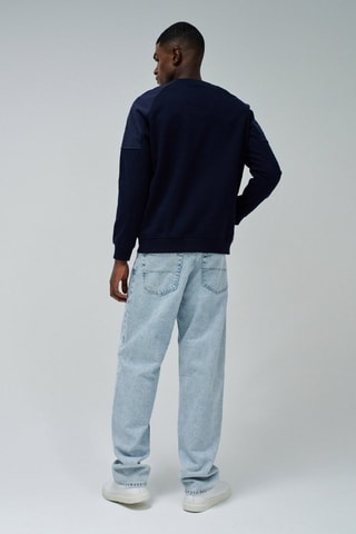 Sweat regular - Bleu foncé