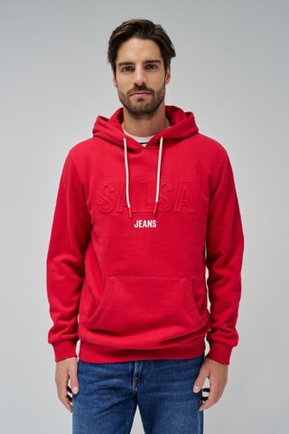 Sweat à capuche - Rouge