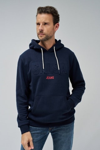 Sweat à capuche - Bleu foncé