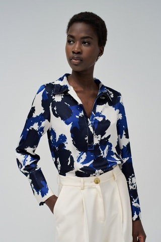 Blouse regular - Bleu