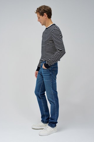 Pantalon regular - Bleu