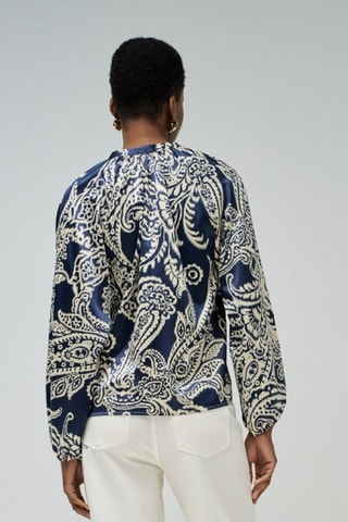 Blouse regular - Bleu