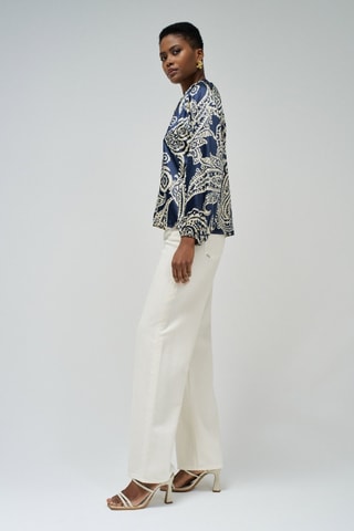 Blouse regular - Bleu