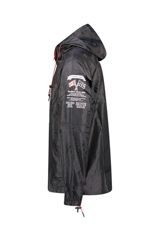 Cortavientos con capucha Butaneak - Negro