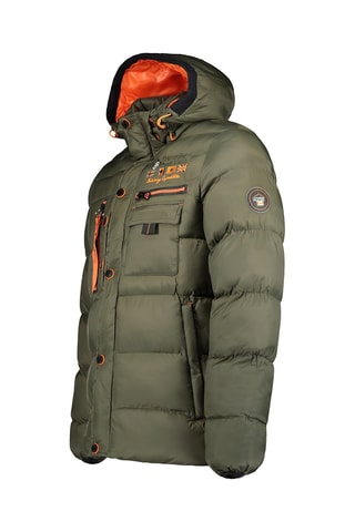 Gewatteerde Jas met Capuchon Counteak - Kaki en Oranje