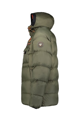 Gewatteerde Jas met Capuchon Counteak - Kaki en Oranje