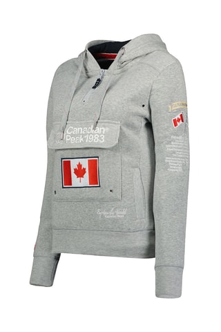 Sweater met Capuchon Gyrelle Gemêleerd Grijs