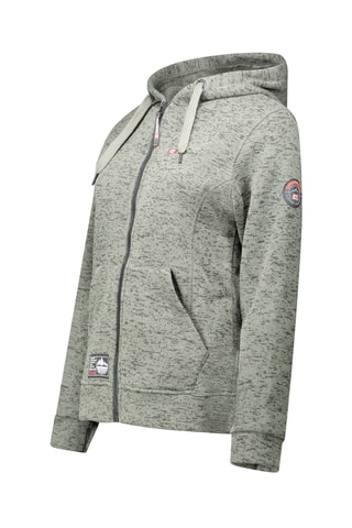 Fleece Sweater Talerteak - Gemêleerd Donkergrijs