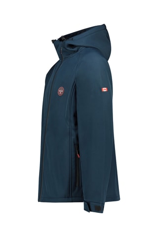 Jasje met Capuchon Softshell Tamigobadge - Marineblauw